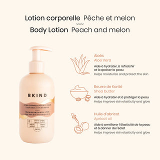 Lotion corporelle – Pêche & melon