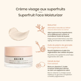 Crème visage aux superfruits avec bakuchiol