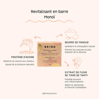 Revitalisant en barre – Cheveux secs ou fins