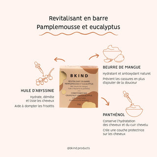 Revitalisant en barre – Cheveux normaux et/ou à tendance grasse